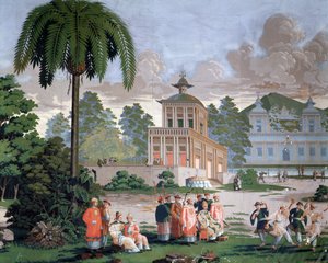 Chinoiserie - Tapete im Hotel de Plouer in Saint Malo (Saint-Malo) von French School