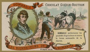 Chocolat Guérin-Boutron Werbekarte, Christophe Mathieu de Dombasle von French School