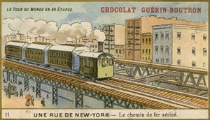 Chocolat Guerin Boutron Handelskarte von French School