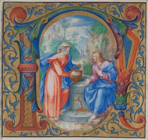 Christus und die Frau von Samaria am Brunnen