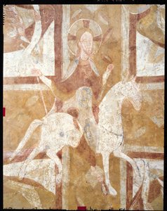 Christus auf einem weißen Pferd, von der Decke der Krypta von French School