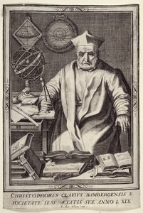 Christoph Clavius im Alter von 69 Jahren, veröffentlicht von Jean Le Clerc, ca. 1606-07 von French School