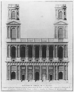 Kirche Saint-Sulpice, Fassade, Paris, 1782