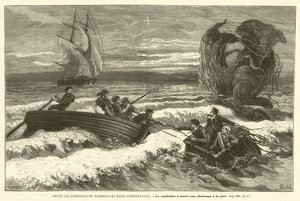 Sturz des Aeronauten Zambeccari in die Adria (Gravur) von French School