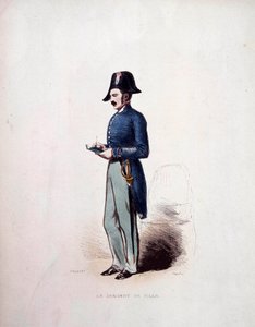 Uniform eines Stadtsergeanten der Polizeikräfte unter der Julimonarchie (1830-1848) 19. Jahrhundert