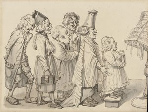 Kleriker singen die Hymne