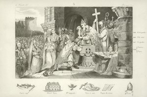 Chlodwig I., Merowingerkönig der Franken von French School