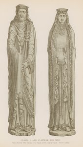 Chlodwig I. und seine Frau Chlothilde von French School