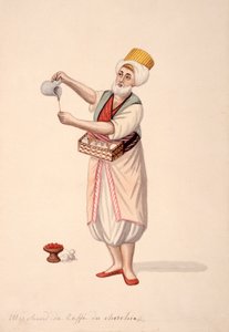 Kaffeeverkäufer, osmanische Periode, drittes Viertel des 18. Jahrhunderts