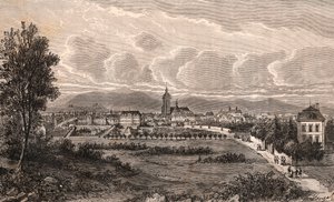 Colmar - Haut-Rhin, Elsass - Gravur in „La France illustrée: Geographie, Geschichte, Verwaltung, Statistik“ von V.A. Malt-Brown. 1884 von French School
