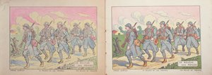 Malbuch für Kinder, Die Entlastung der Poilus, 1917 von French School