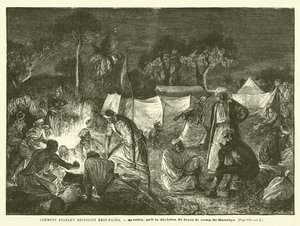 Wie Stanley Emin-Pascha erreichte (Gravur) von French School