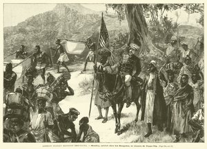 Wie Stanley Emin-Pascha erreichte (Gravur) von French School