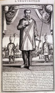 Verurteilt durch die Inquisition, Spanien 18. Jahrhundert