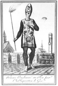 Von der Inquisition von Goa zum Verbrennen auf dem Scheiterhaufen verurteilt, spätes 18. Jahrhundert