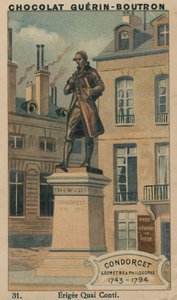 Condorcet, Geometer und Philosoph, 1743-1794, errichtet am Quai Conti von French School