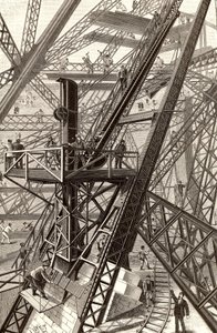 Bau des Eiffelturms, Paris