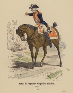 Corps des Ingenieurs Geographes militaires, Offizier von French School
