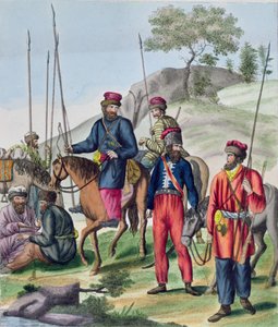 Kosaken in der russischen Armee, ca. 1814