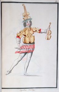 Kostüm von Apollo-Violine für das Ballet de la Nuit von Jean-Baptiste Lully, getanzt von Ludwig XIV., 23. Februar 1653 von French School