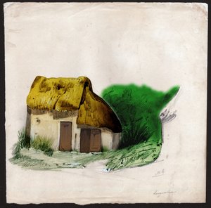 Hütte in Frankreich (Zeichnung, ca. 1830) von French School