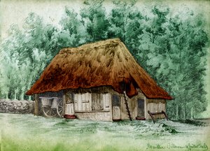 Hütte in Frankreich (Zeichnung)