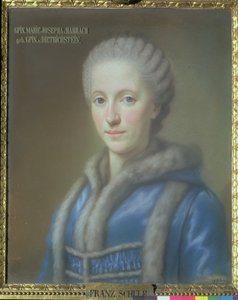 Gräfin Maria Josepha von Harrach, Ehefrau von Graf Guido von Harrach (1732-83) von French School