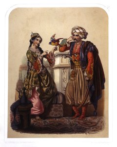 Paar in der Türkei, um 1850