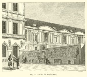 Hof des Museums, 1834 von French School