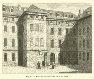 Innenhof der Force 1840 von French School