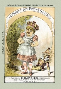 Cover - Wenn wir wie das Baby des Titels lachen, sagen wir A A A A A A A A A - im „Alphabet des petits savants“, späte 19. Jahrhundert von French School
