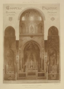 Querschnitt vom Ostende der Palatinenkapelle, Palermo, Sizilien, aus Fragments d