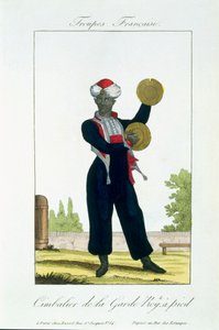 Becken-Spieler der königlichen Garde, um 1790