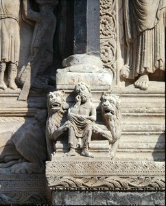 Daniel in der Löwengrube (Detail) von French School