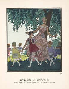 Dansons la Capucine, aus einer Sammlung von Modeplatten