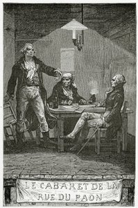 Danton, Marat, Robespierre - Illustration aus Quatre Vingt Treize von French School