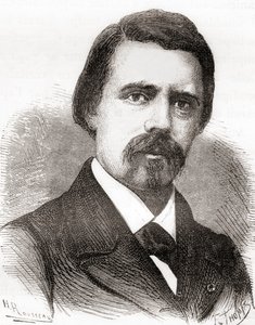David Edward Hughes, aus Les Merveilles de la Science, veröffentlicht um 1870 (Gravur)