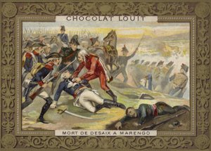 Tod von General Desaix in der Schlacht von Marengo, 1800 von French School