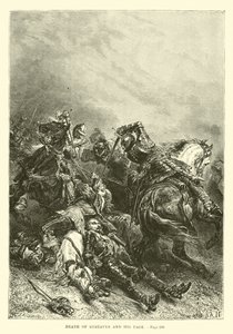Tod von Gustavus und seinem Pagen von French School
