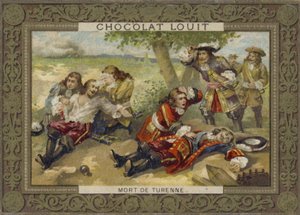 Tod von Marschall Turenne in der Schlacht von Salzbach, 27. Juli 1675 von French School