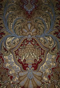 Dekoratives Detail aus einem Wandteppich, Schloss Versailles