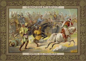 Niederlage der Kroumirs durch die Franzosen, Tunesien, 1881 von French School