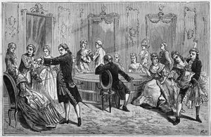 Vorführung von Frederic Antoine Mesmer (Franz Anton Mesmer).