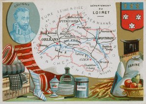 Departement Loiret in Nordzentralfrankreich