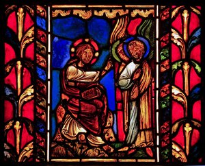 Christus von Engeln betreut (nach der Versuchung) von French School