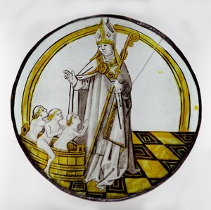 Der Hl. Nikolaus und die drei Jungen in einem Fass