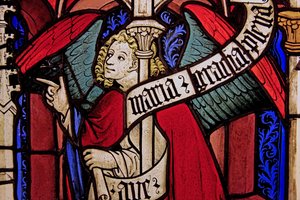Der Engel Gabriel bei der Verkündigung, ursprünglich aus dem Oberrhein