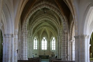Darstellung des Ostendes der Kirche von French School