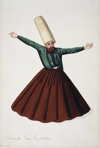 Dervisch im Gebet, osmanische Periode, drittes Viertel des 18. Jahrhunderts von French School