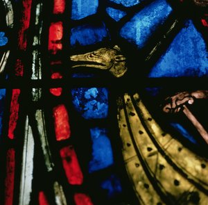 Detail aus einem der Fenster von French School